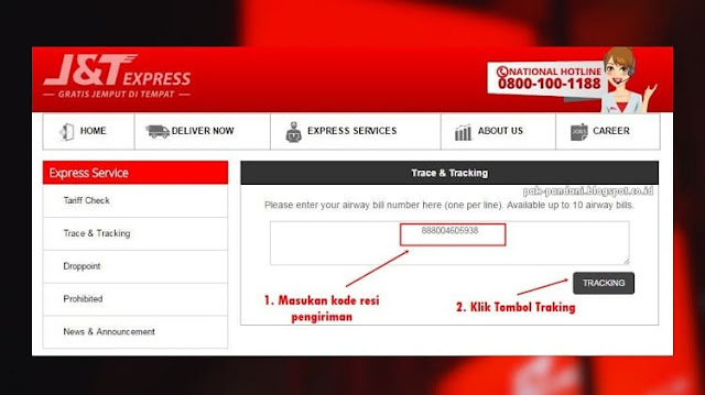 Cara Cek Pengirim J&T Cara Cek Pengirim J&T